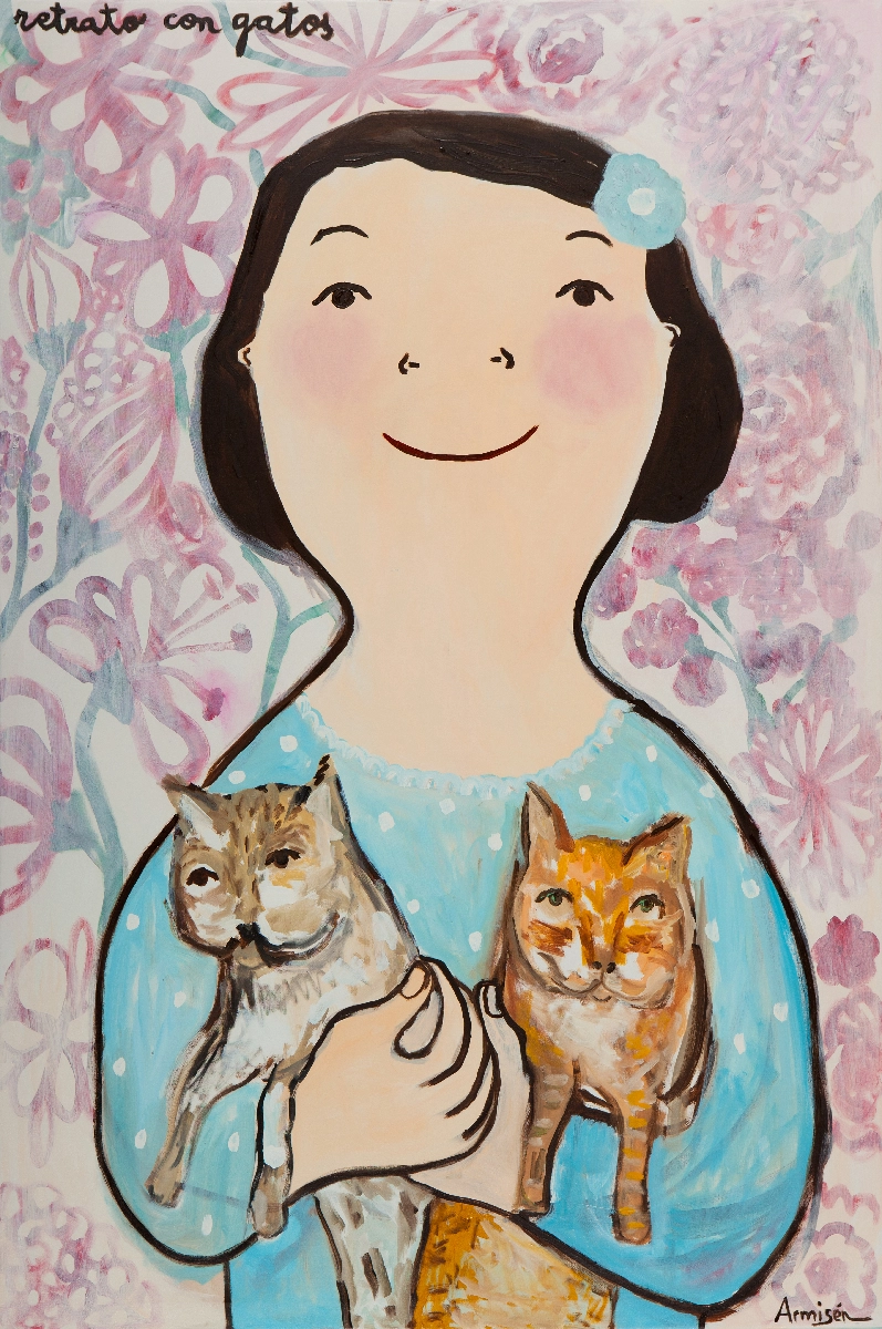 Portrait with Cats