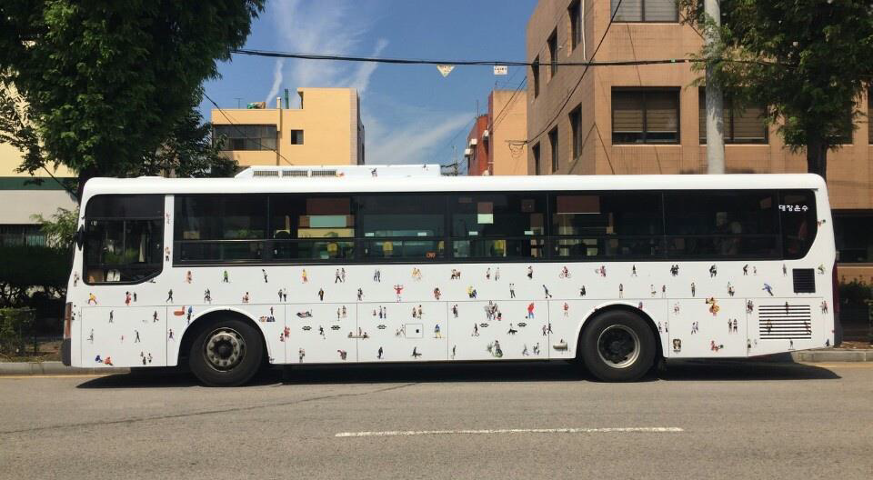 Art Bus 광구광역시청 시내버스 아트 매핑