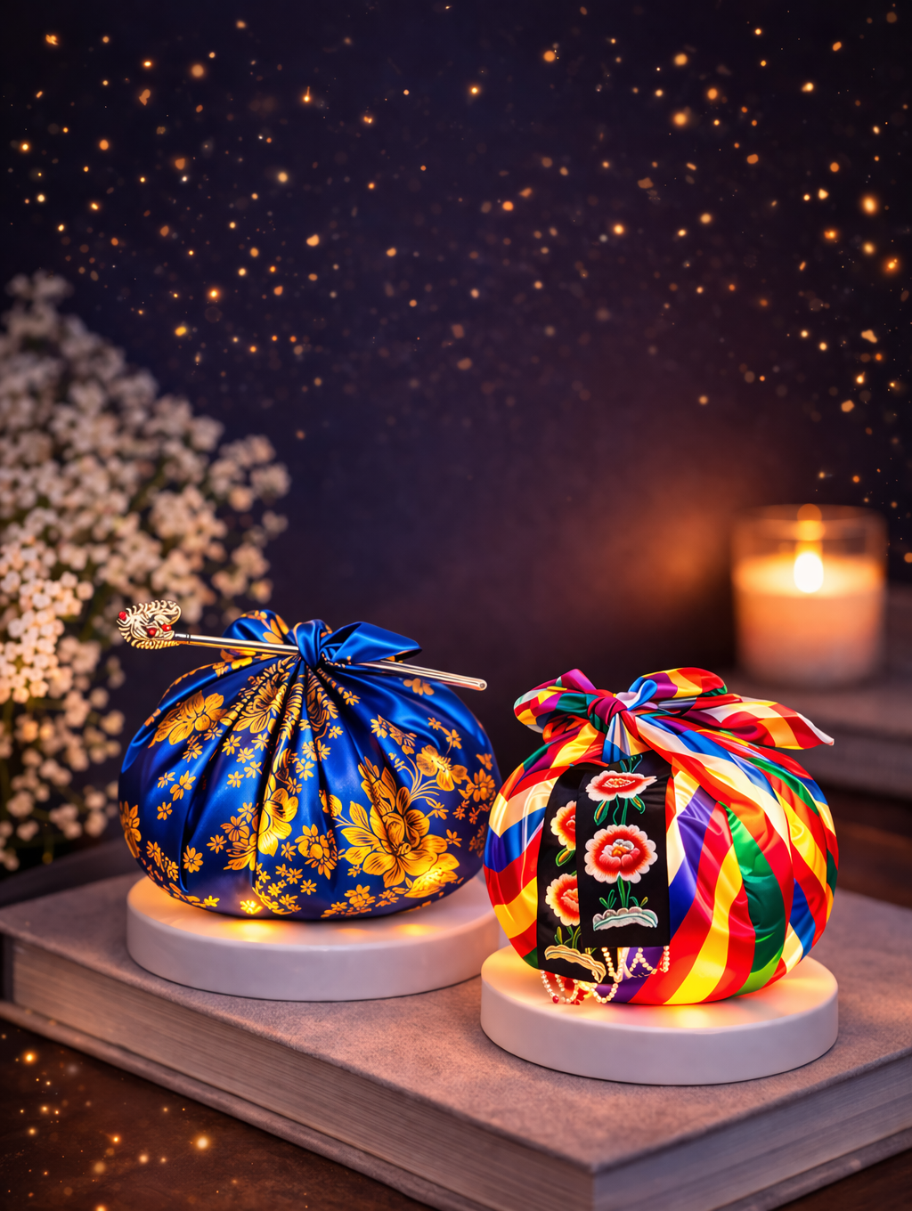 조명 콜라보 ‘보자기의 온기’ 아트 무드등